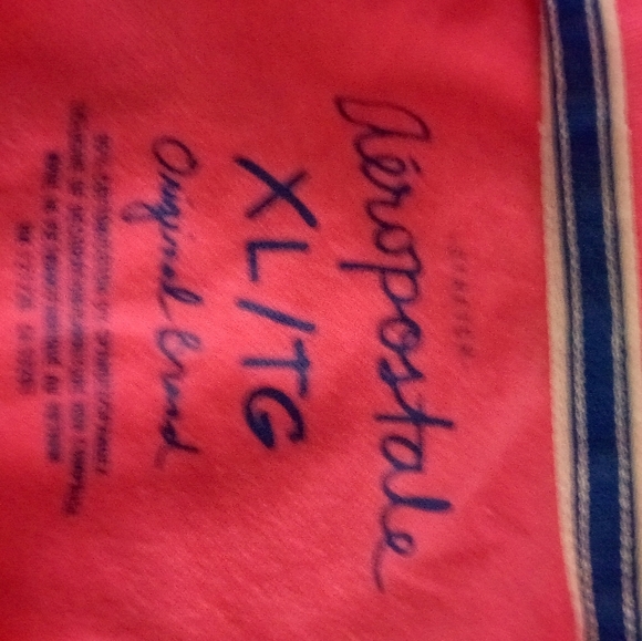 Aeropostale Pink Polo Top XL Juniors - Picture 3 of 4
